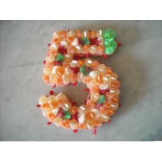 Chiffre en bonbons - Version à plat  1 chiffre